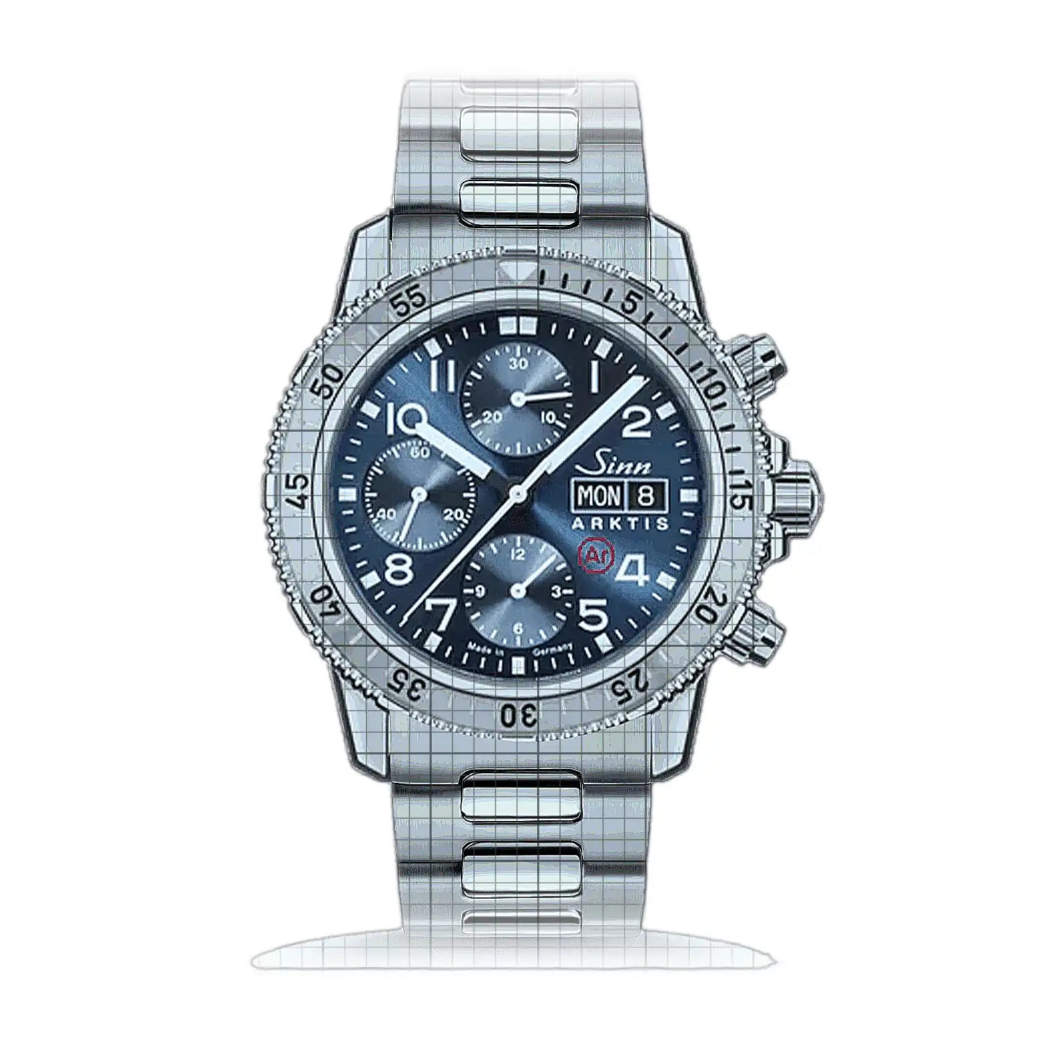 Sinn 206 ARKTIS II – Metal bracelet H-Link 206.012H Blue Dial Stainless steel 43mm Watch