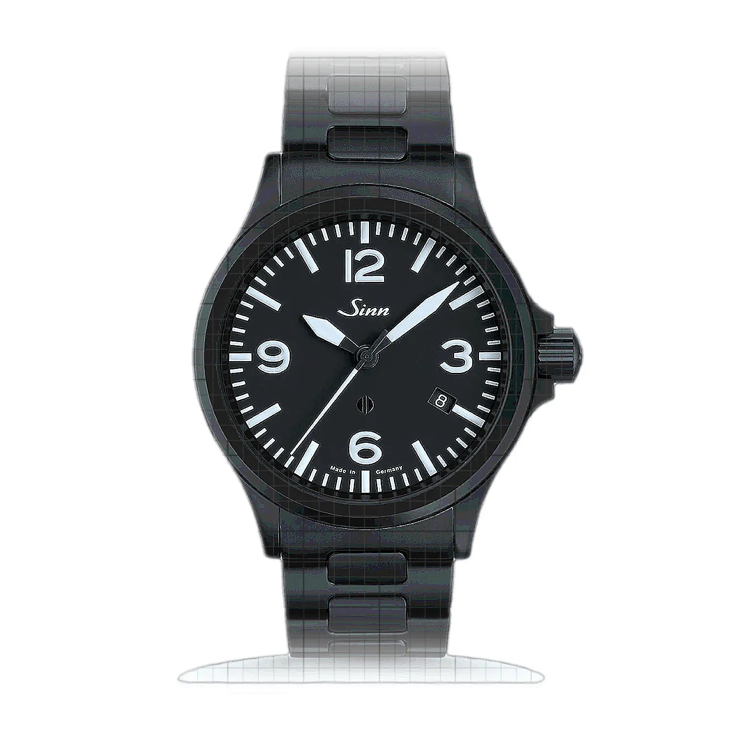 Sinn 856 S – Metal bracelet H-Link 856.023H Black Dial Stainless steel 40mm Watch