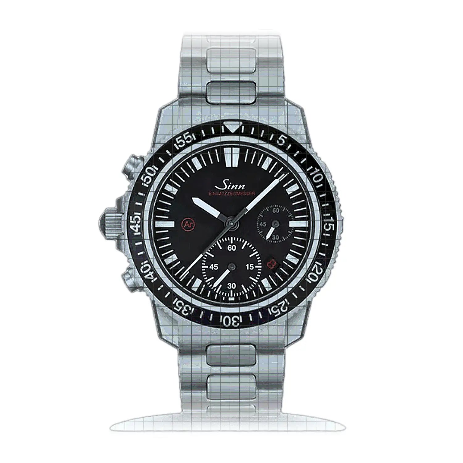 Sinn EZM 13.1 – Metal bracelet H-Link 613.011H Black Dial Stainless steel 41mm Watch