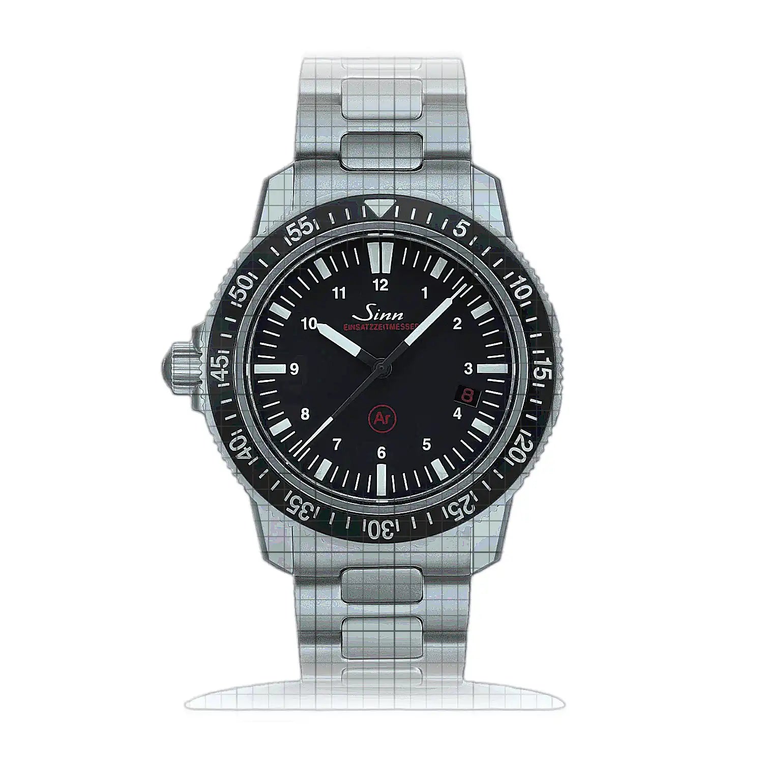 Sinn EZM 3 – Metal bracelet H-Link 603.010H Black Dial Stainless steel 41mm Watch