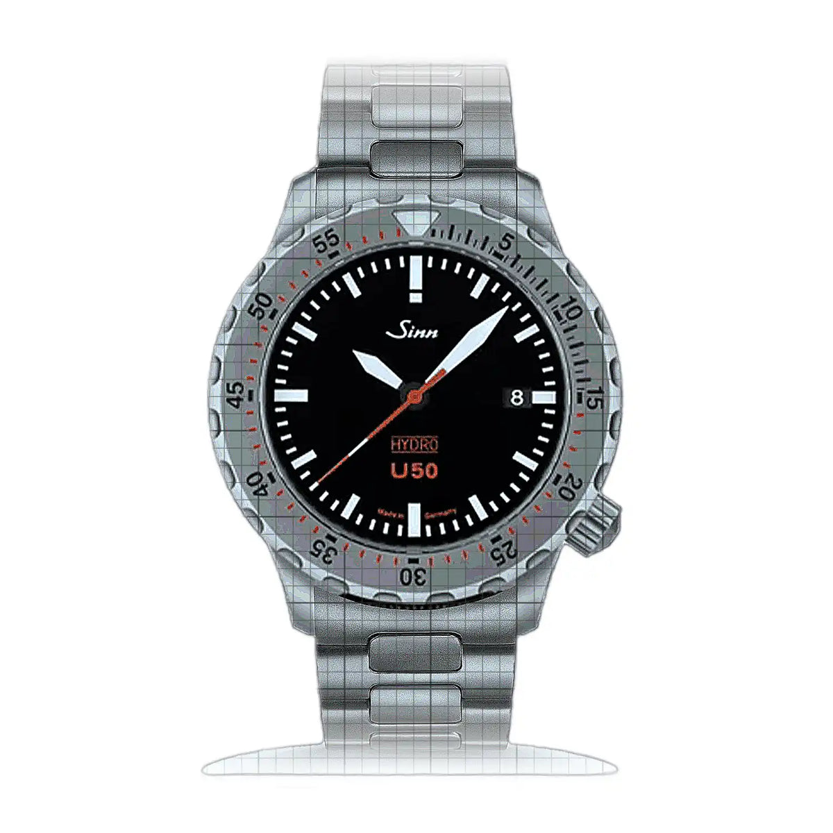 Sinn U50 1051.030HM Black Dial Stainless steel 41mm Watch