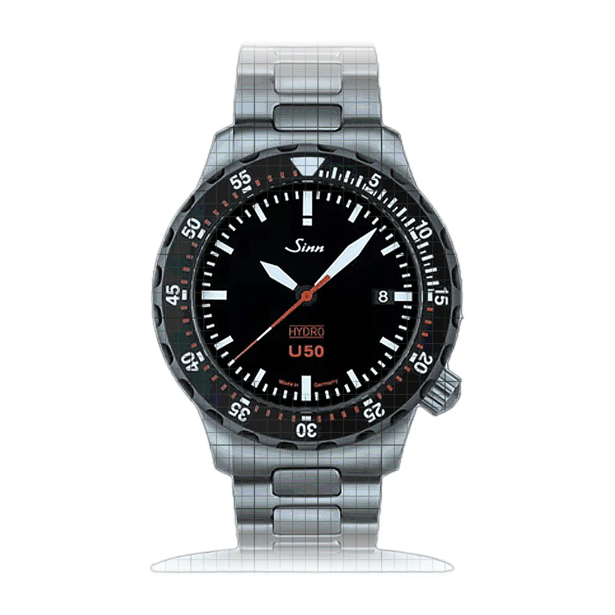 Sinn U50 1051.050HM Black Dial Stainless steel 41mm Watch