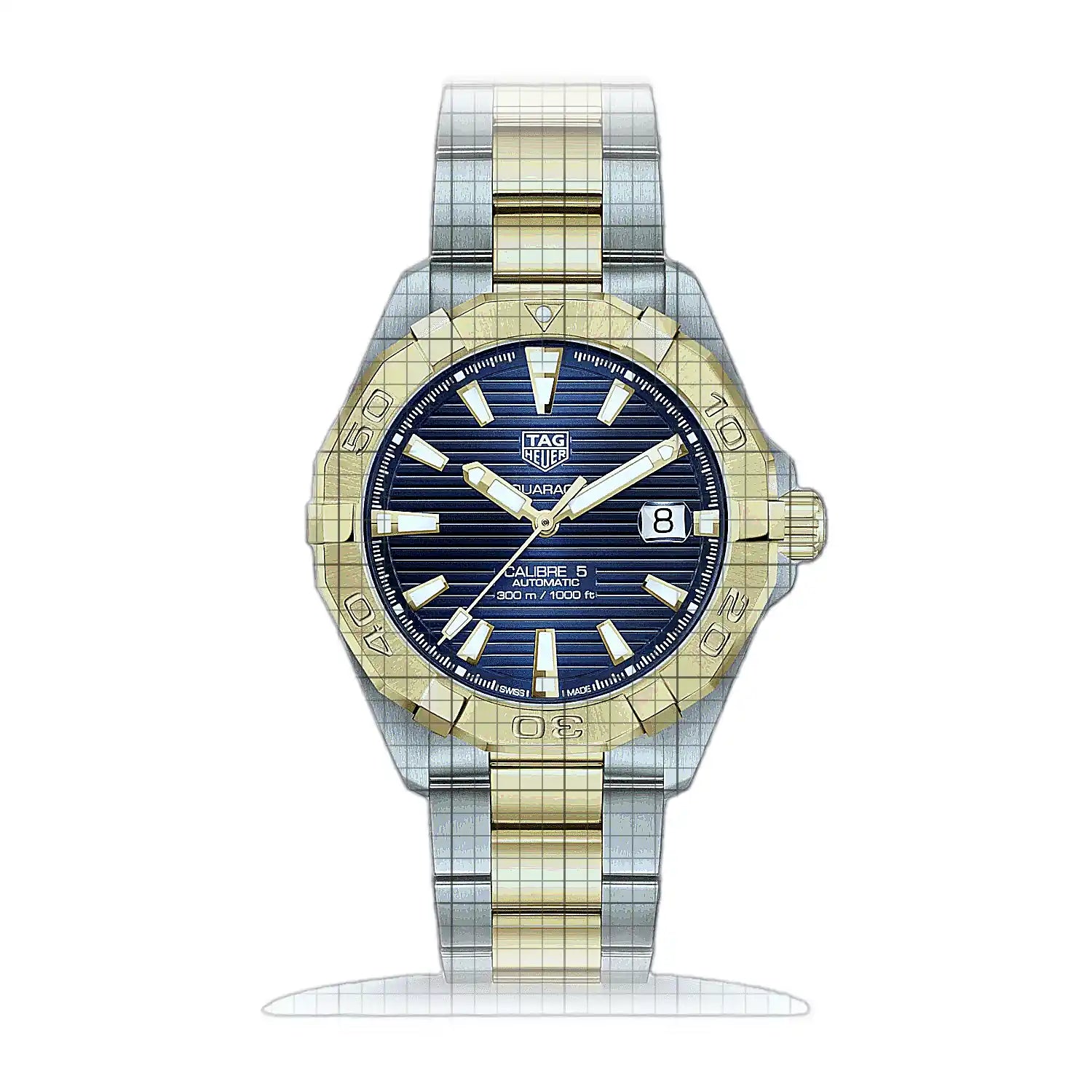 TAG Heuer Aquaracer Date WBD2120.BB0930 Blue Dial Stainless steel 41mm Watch