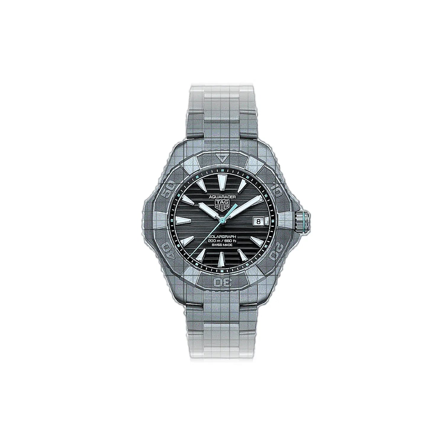 TAG Heuer Aquaracer Professional 200 Solargraph Black 40 mm