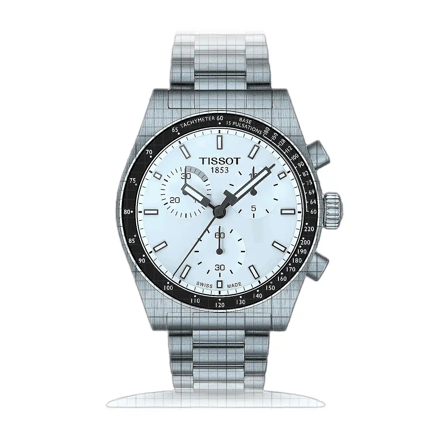 Tissot PR516 T149.417.11.011.00 White Dial Stainless steel 40mm Watch