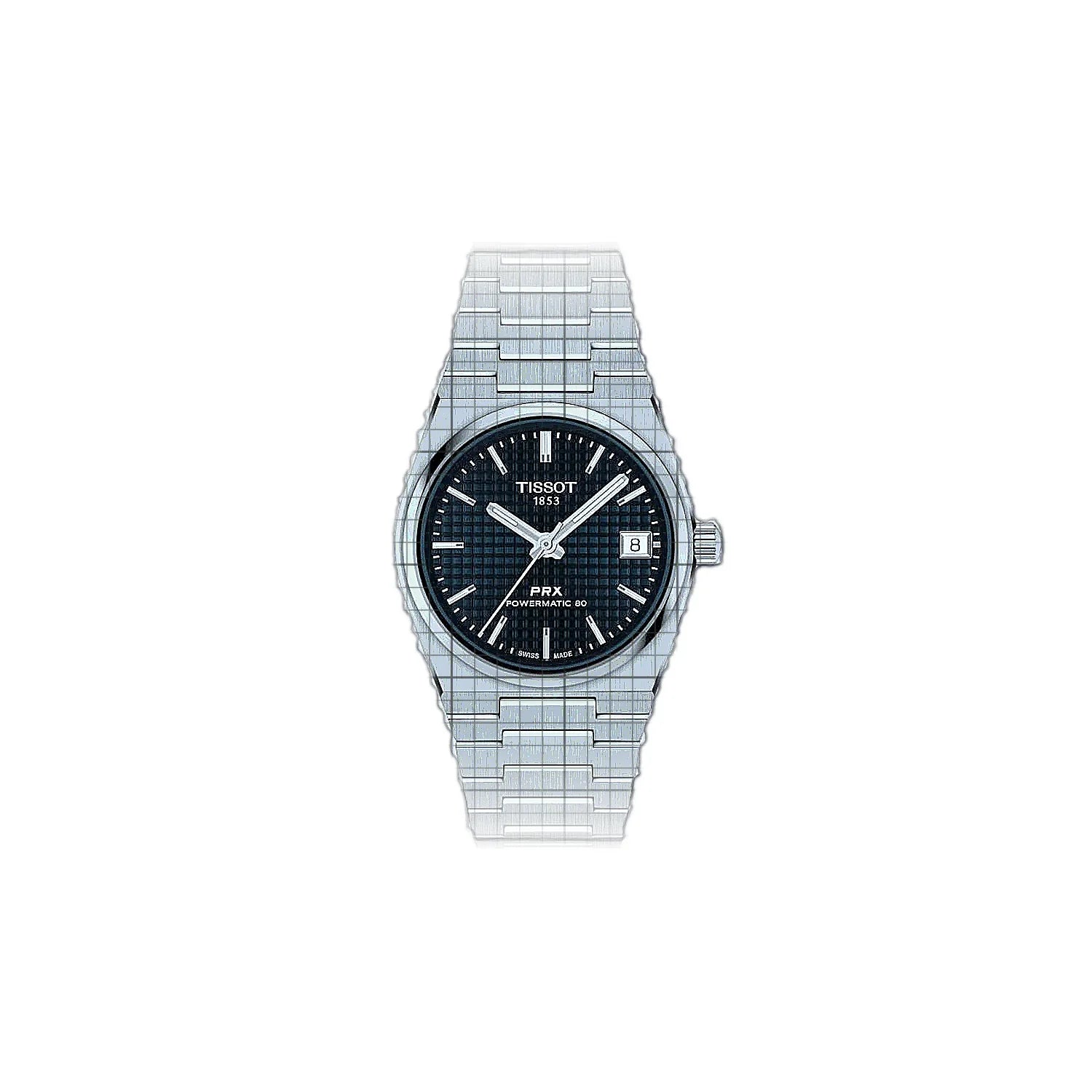 Tissot T-Classic PRX Powermatic 80 35mm 35mm Blue