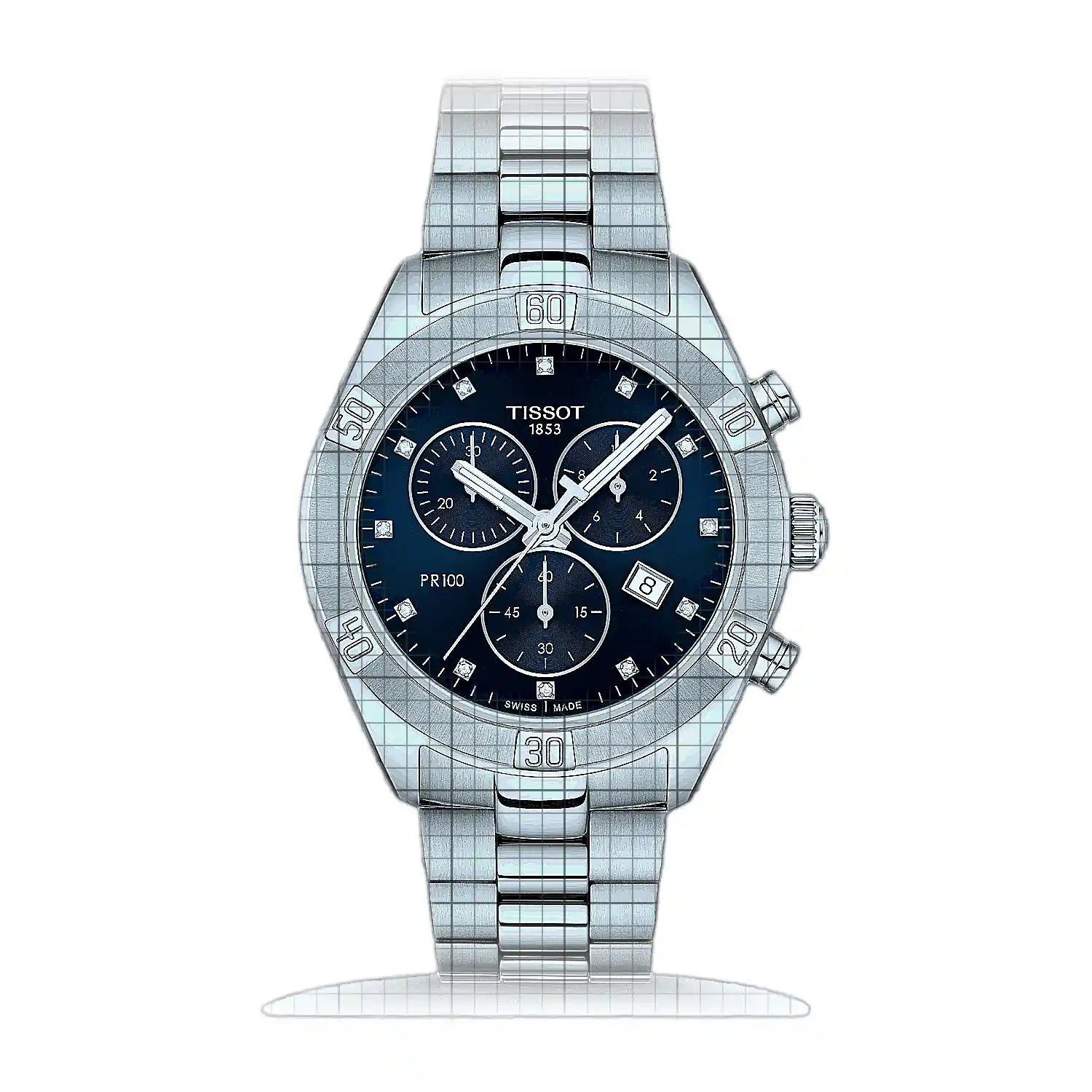 Tissot T-Classic PR 100 Sport Chic Chronograph 38mm Blue
