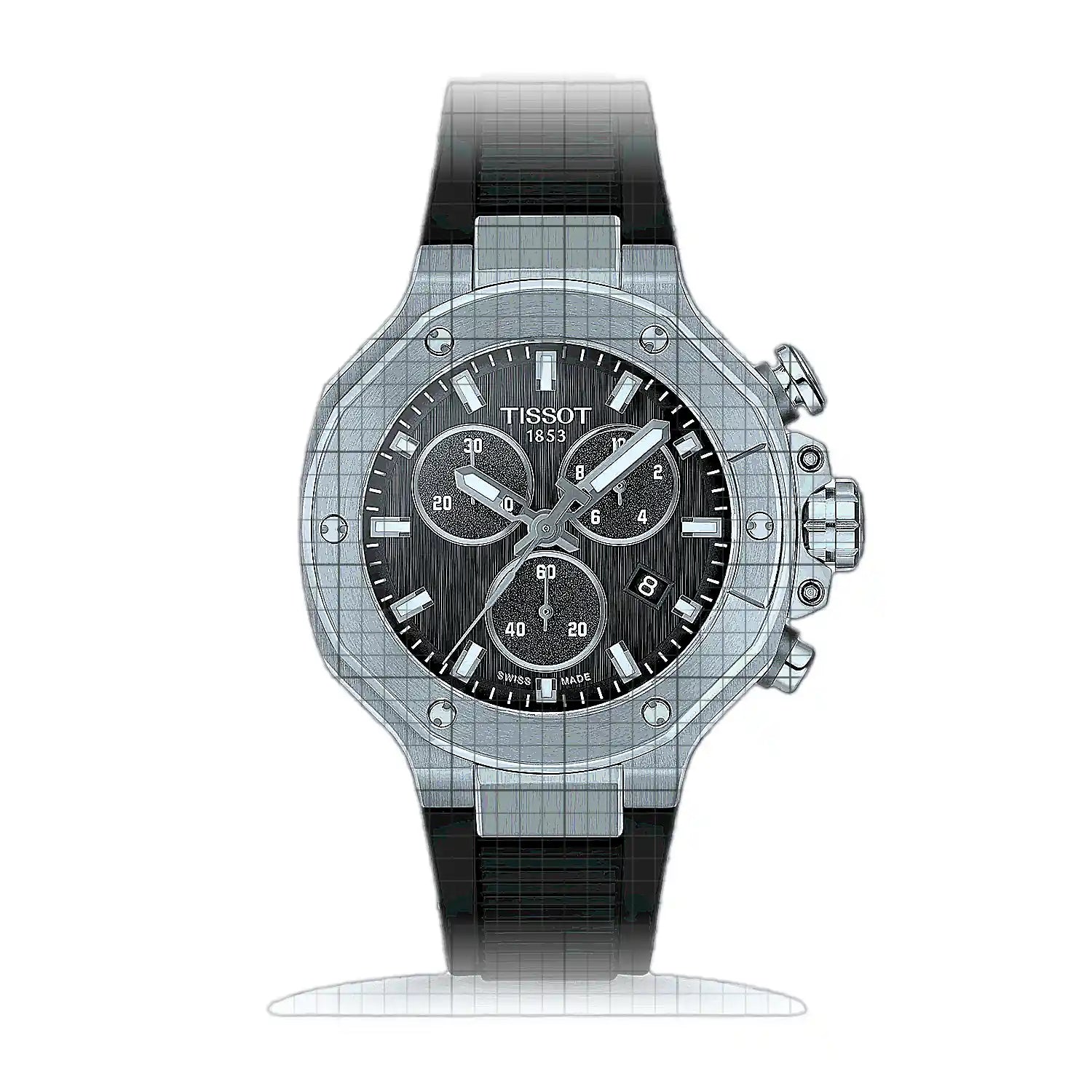 Tissot T-Race T141.817.17.051.00 Black Dial Stainless steel 38mm Watch