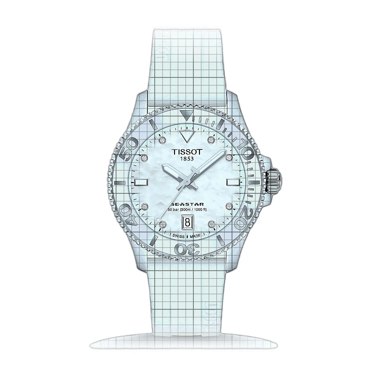 Tissot T-Sport Seastar 1000 36mm Mother of pearl