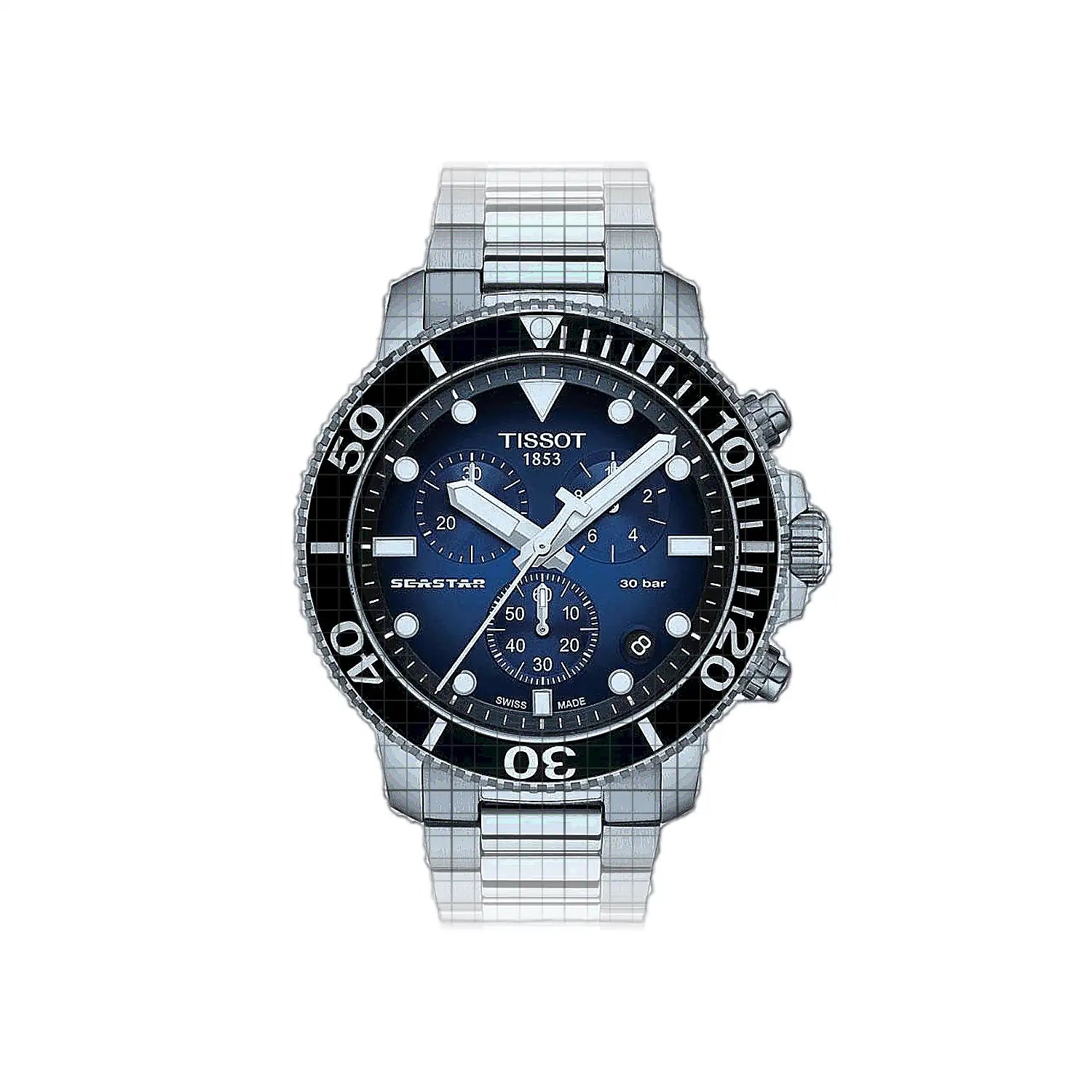 Tissot T-Sport Seastar 1000 Chronograph 45mm Blue