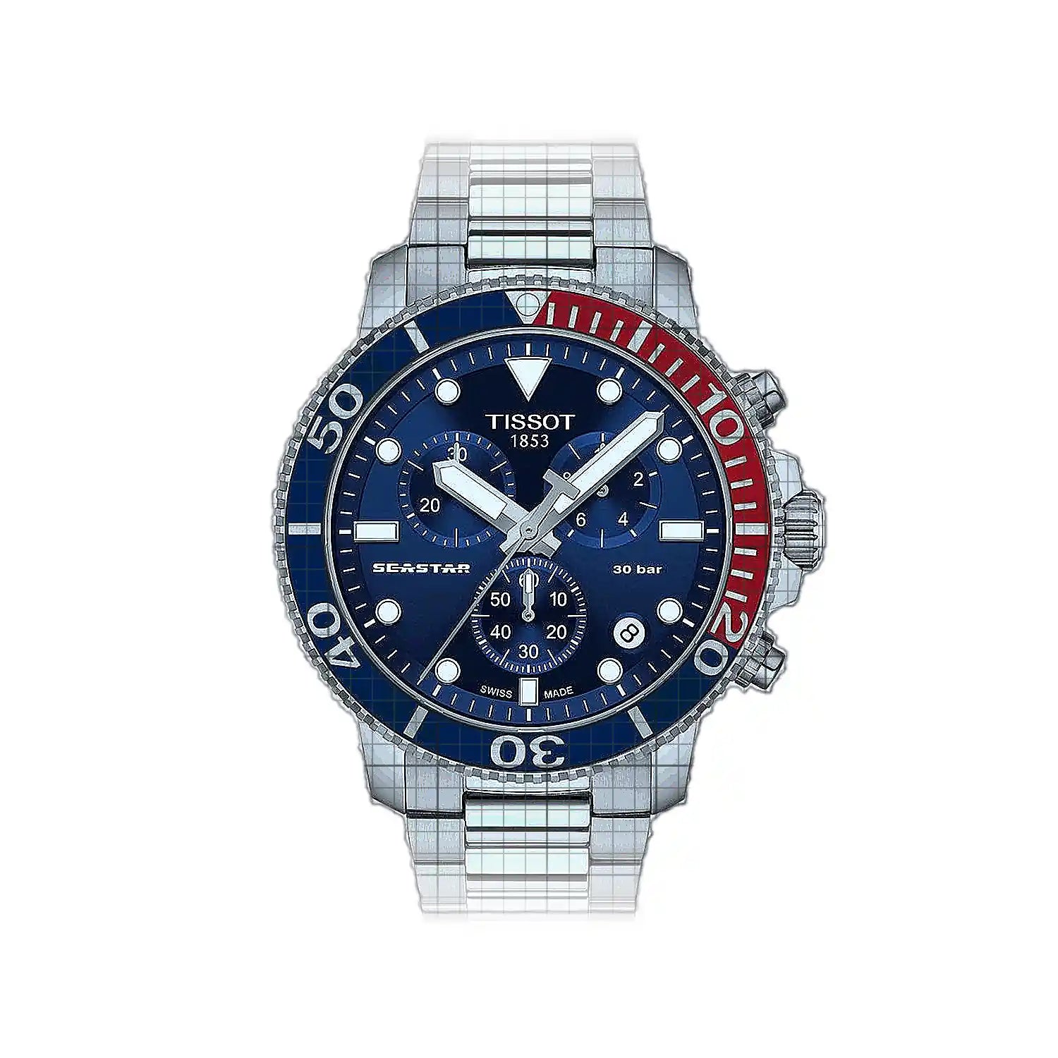 Tissot T-Sport Seastar 1000 Chronograph 45mm Blue