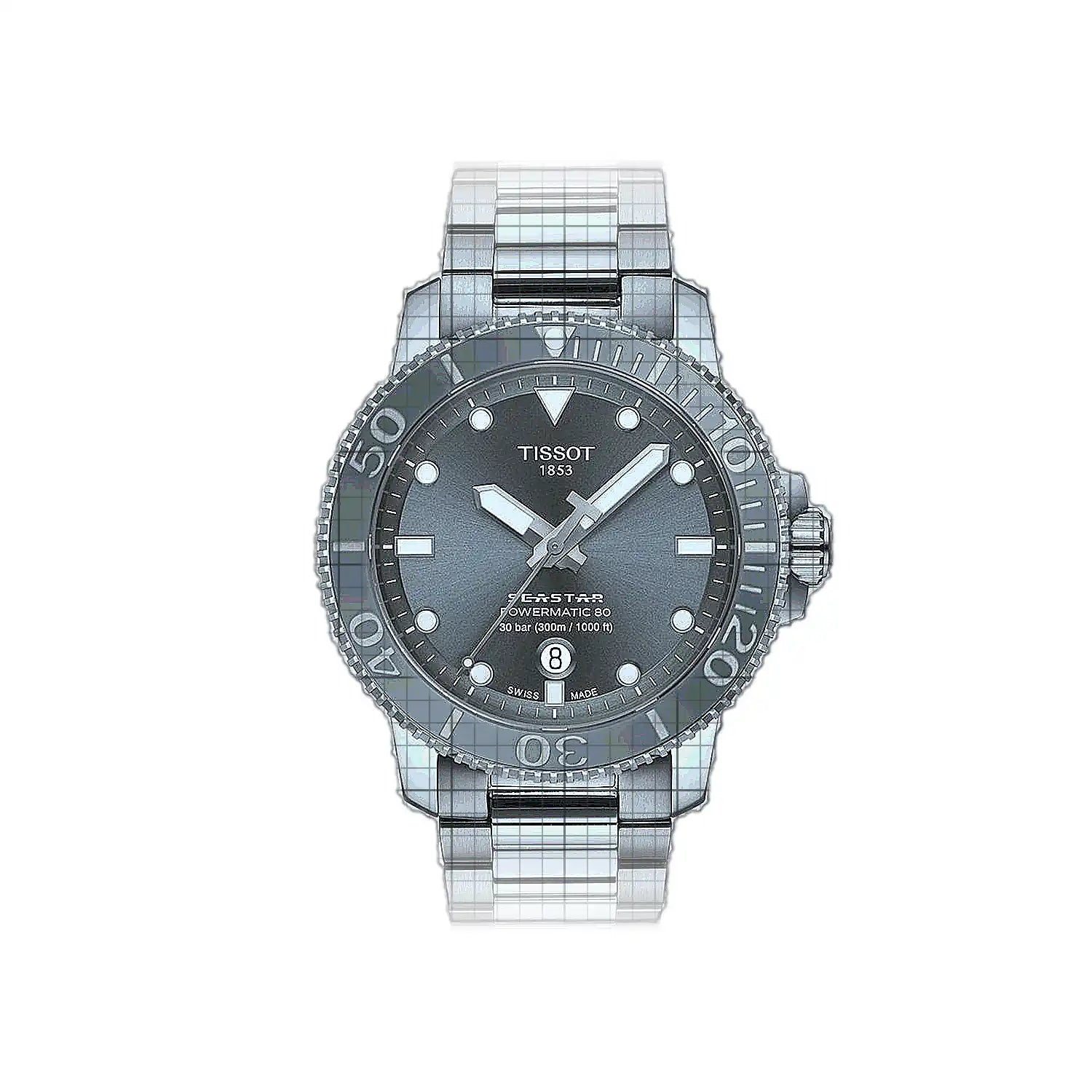 Tissot T-Sport Seastar 1000 Powermatic 80 43mm Grey