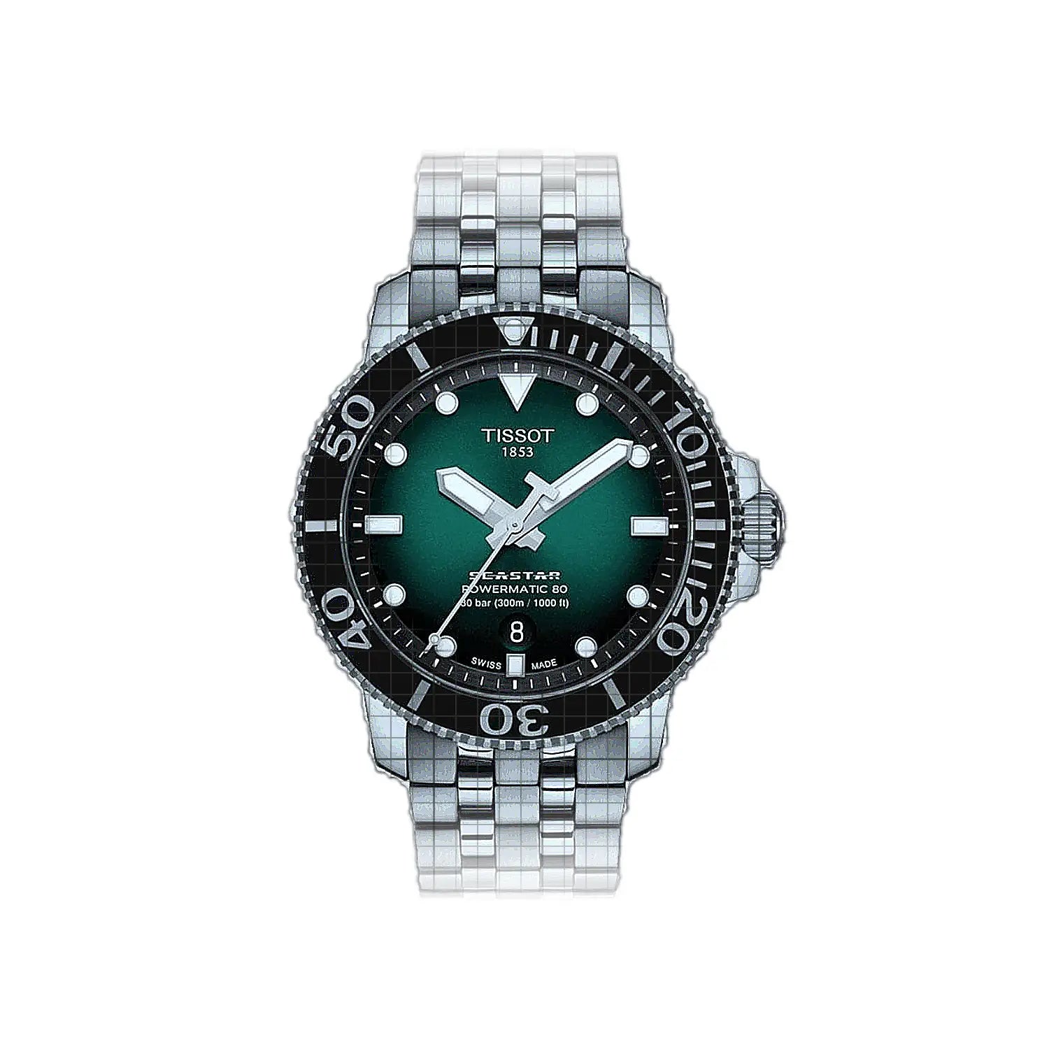 Tissot T-Sport Seastar 1000 Powermatic 80 43mm Green