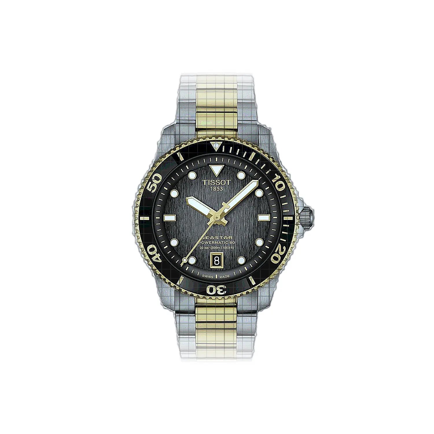 Tissot T-Sport Seastar 1000 Powermatic 80 40 MM 40mm Black