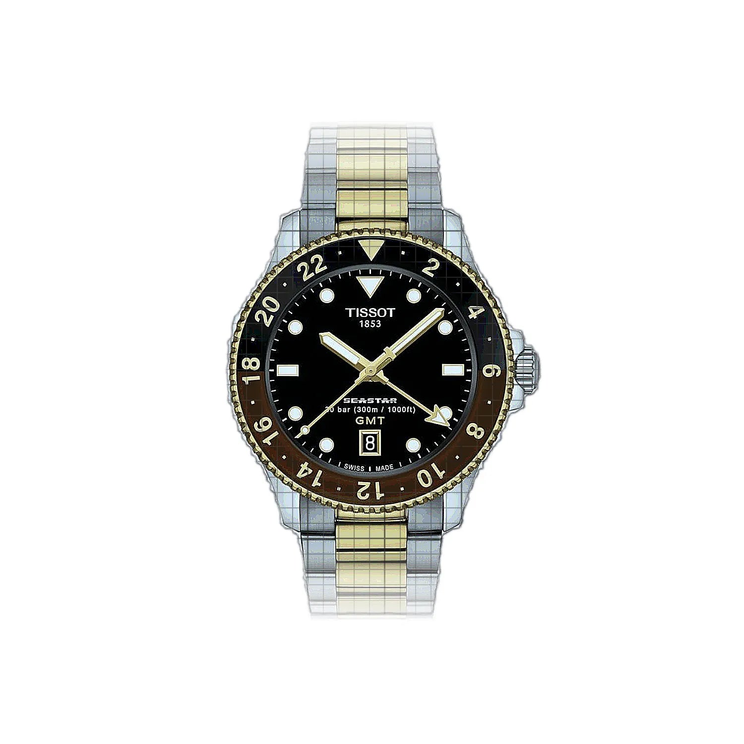 Tissot T-Sport Seastar 1000 Quartz GMT 40mm Black
