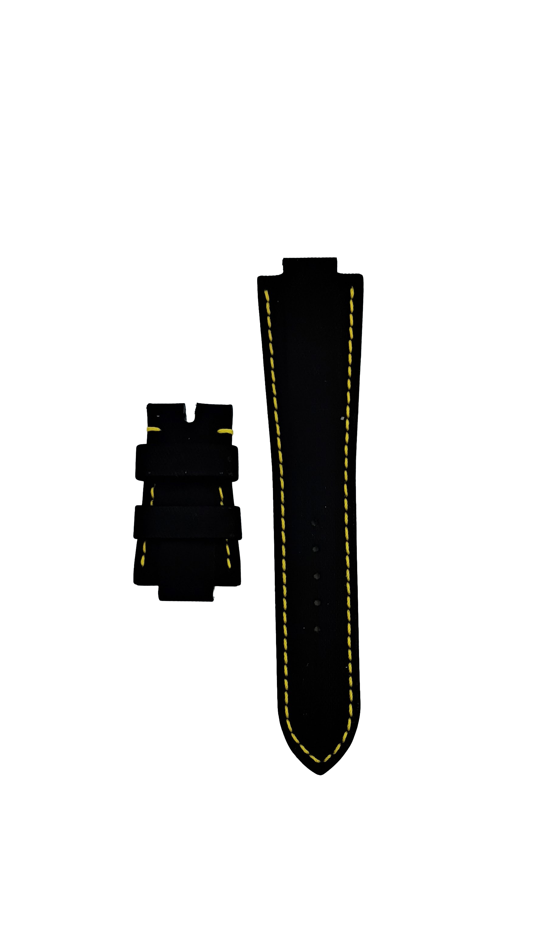 Tudor Black and Yellow Calf Leather Watch Strap – Original