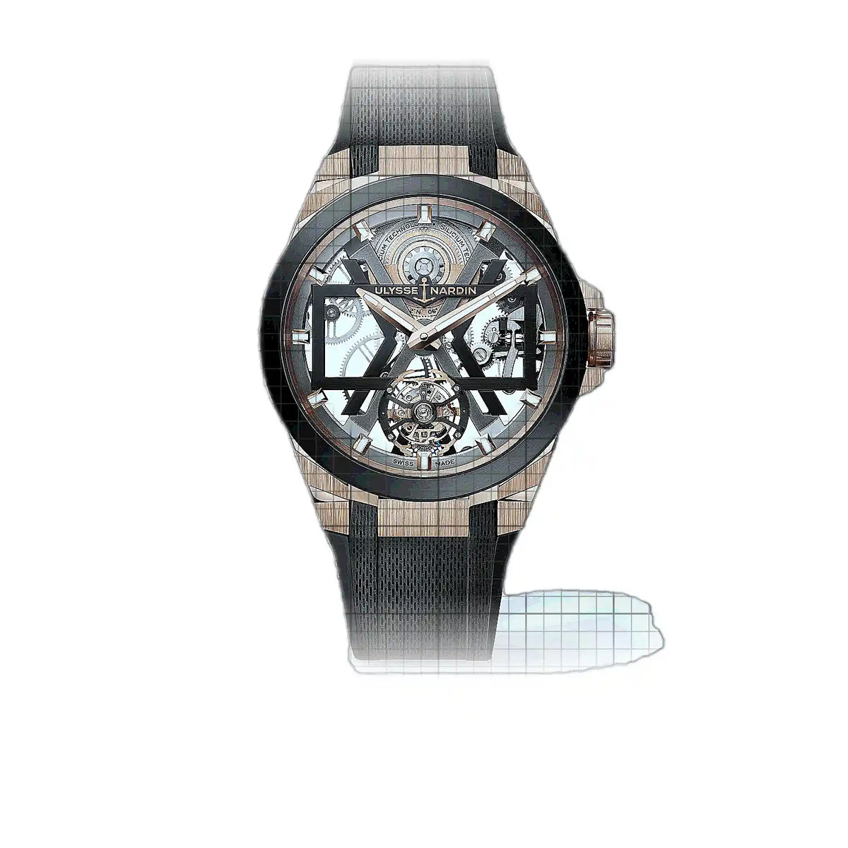 Ulysse Nardin Blast 1725-400-3A/02 Skelettzifferblatt Roségold, Titan 45 mm Uhr