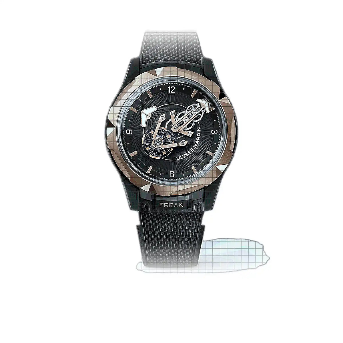 Montre Ulysse Nardin Freak 2405-500-2A/3D Noir Cadran en titane, 44 mm