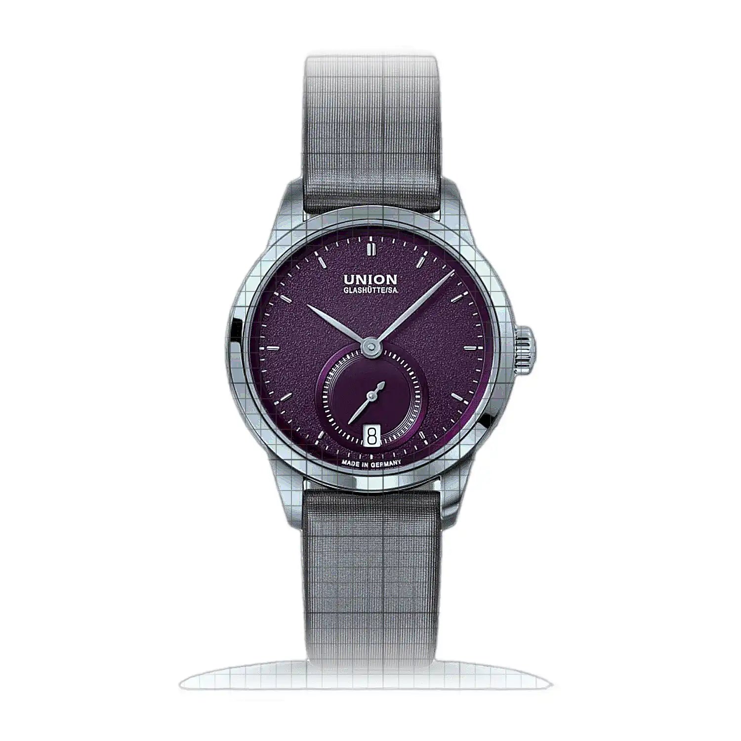 Union Glashütte 1893 Johannes Dürrstein Edition small second 34mm Silver