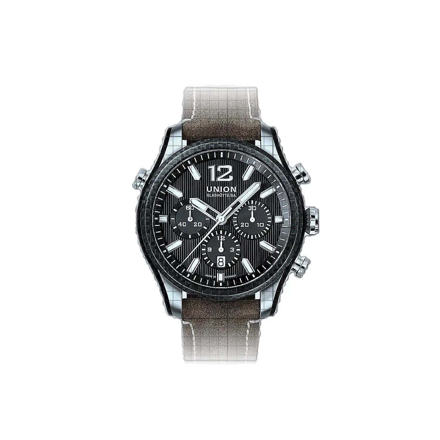 Union Glashütte Belisar Chronograph Sport 44mm Black