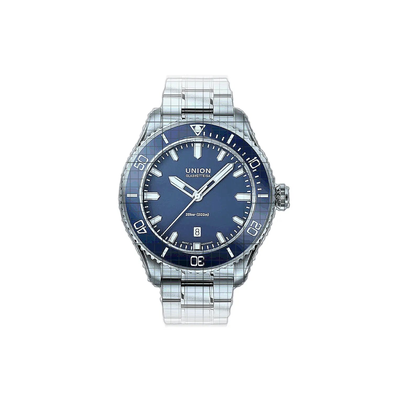Union Glashütte Belisar Datum Sport 45mm Blue