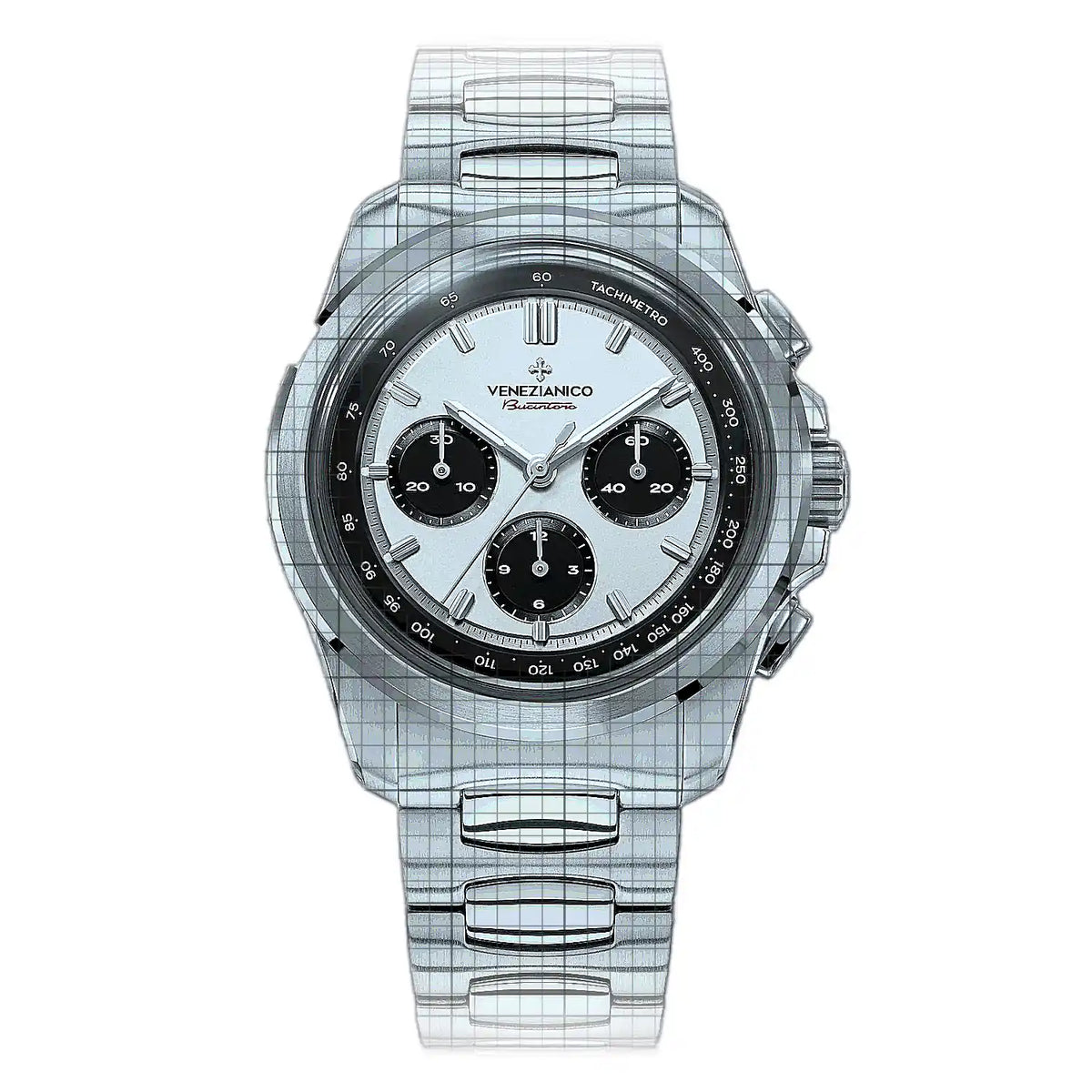 Venezianico Bucintoro 8221510C White Dial Stainless steel 42mm Watch