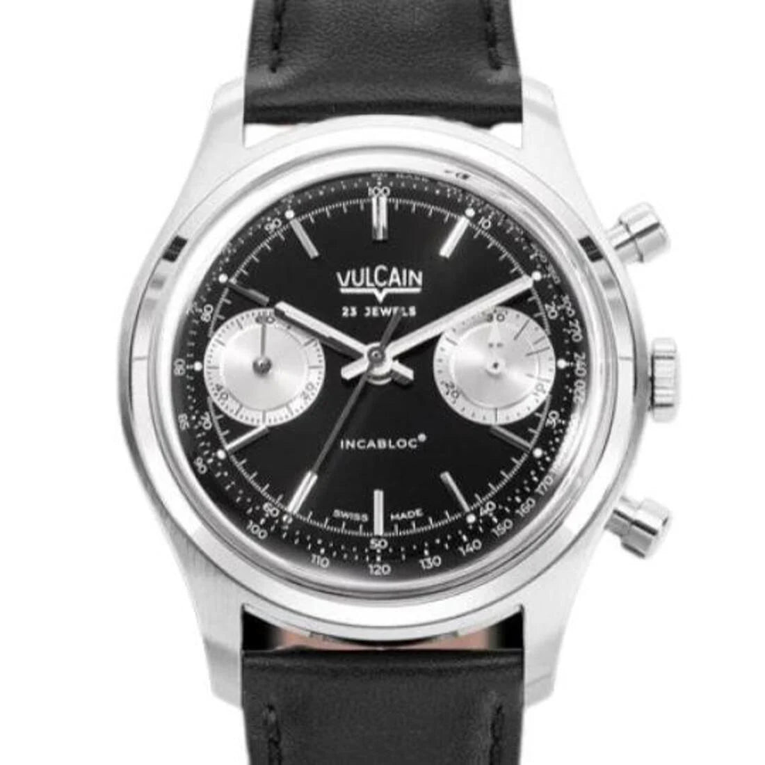 Vulcain Chronograph Manual Winding Black 38mm