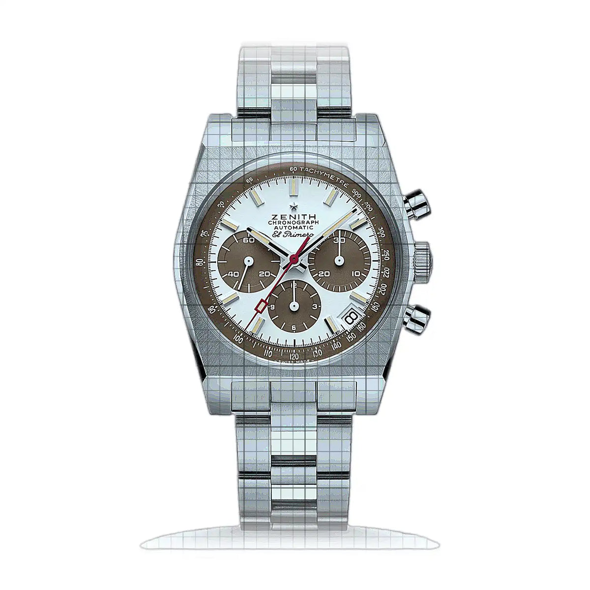 Montre Zenith Chronomaster 03.A384.400/69.M384 Blanc Cadran en acier inoxydable, 37 mm
