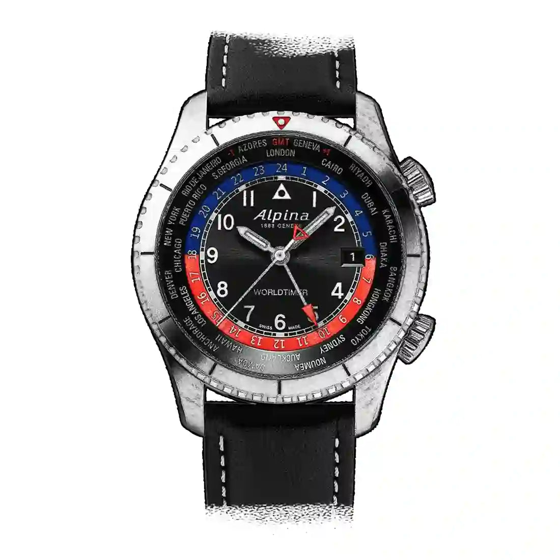 Alpina Startimer Quartz Black 41mm