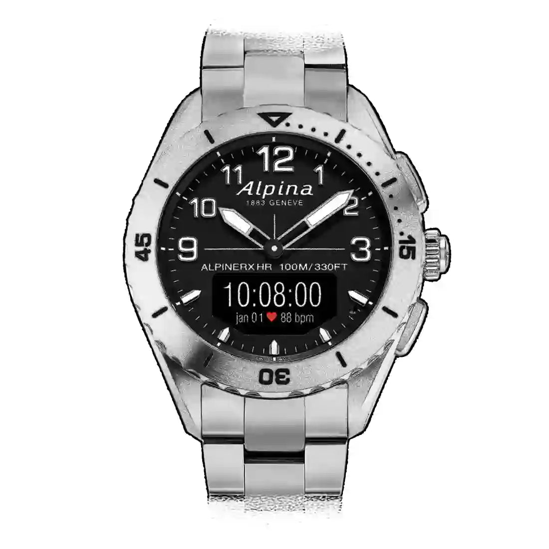 Alpina Alpinerx Quartz Black 45mm