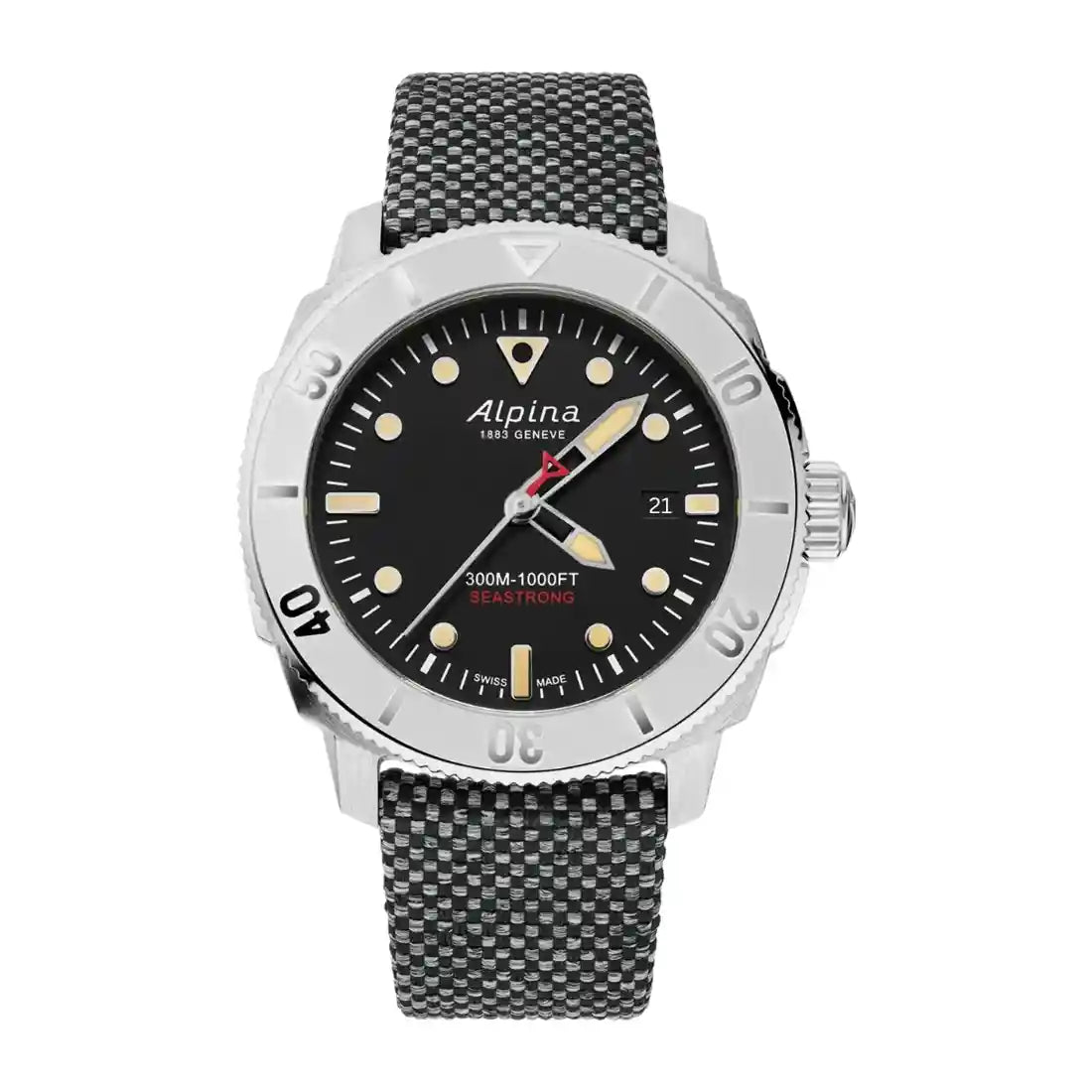 Alpina Seastrong Automatic Black 42mm