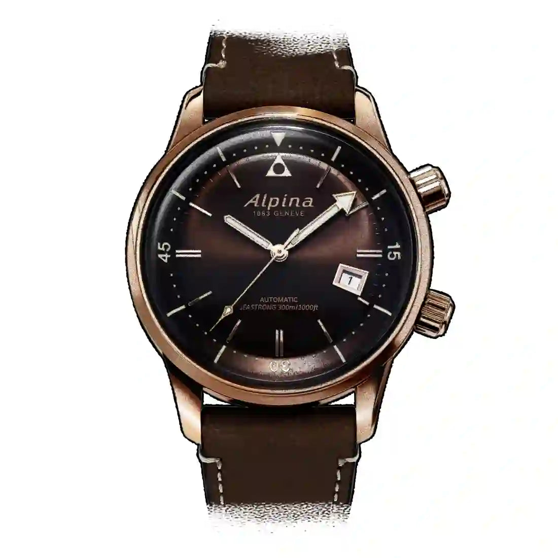 Alpina Seastrong Automatic Brown 42mm