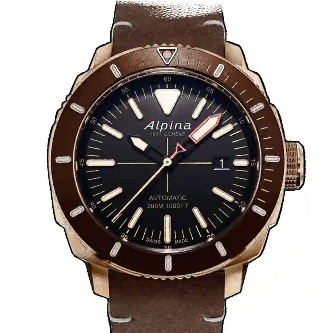 Alpina Seastrong Automatik Schwarz