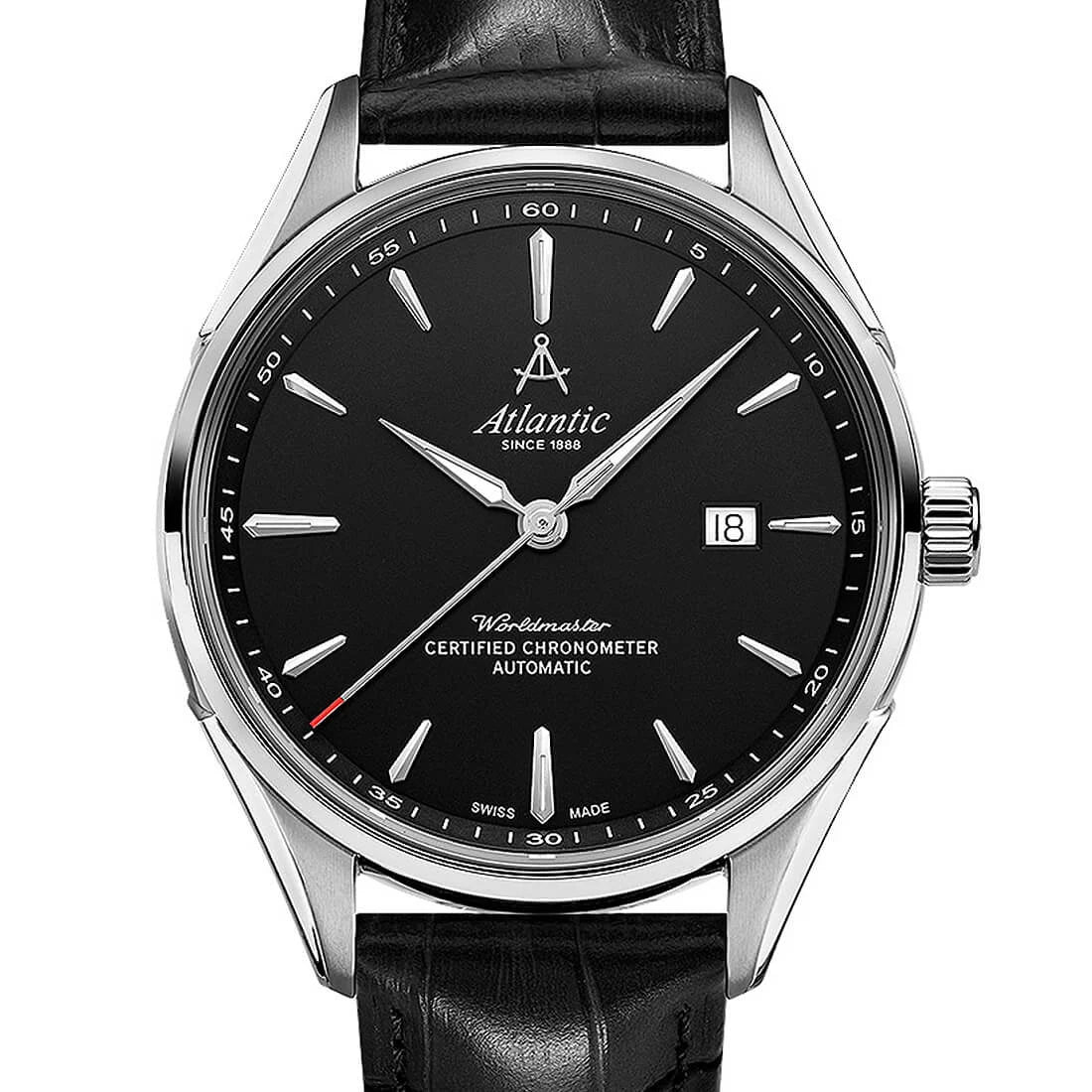 Atlantic Watch Atlantic Worldmaster Automatic Zwart 42 mm