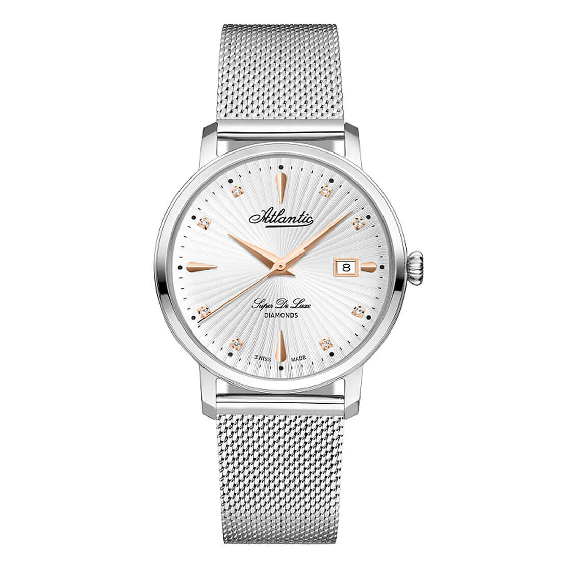 Montre Atlantic Super De Luxe Quartz Argent 36mm