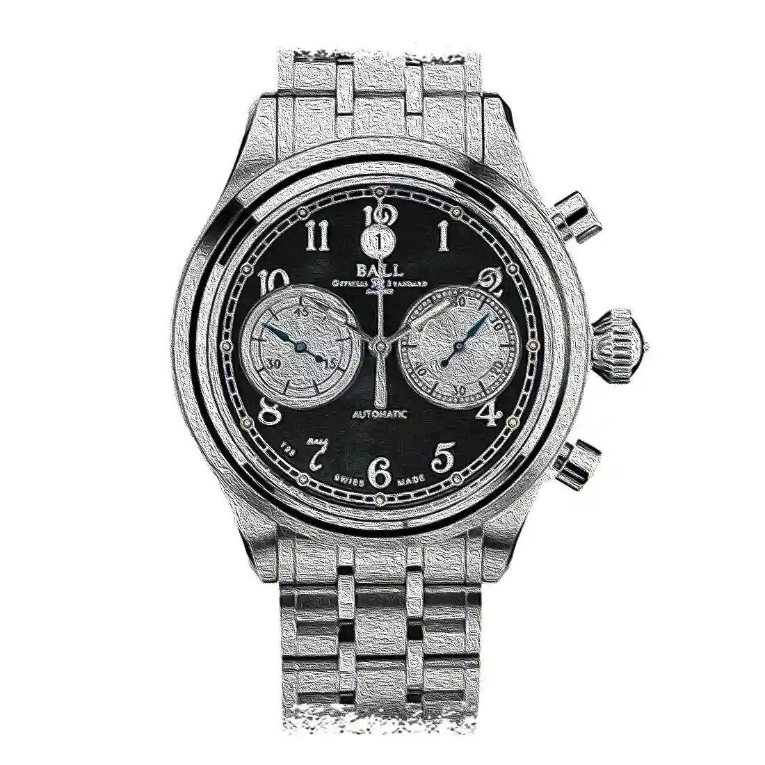 BALL Watch Trainmaster Automatik Schwarz