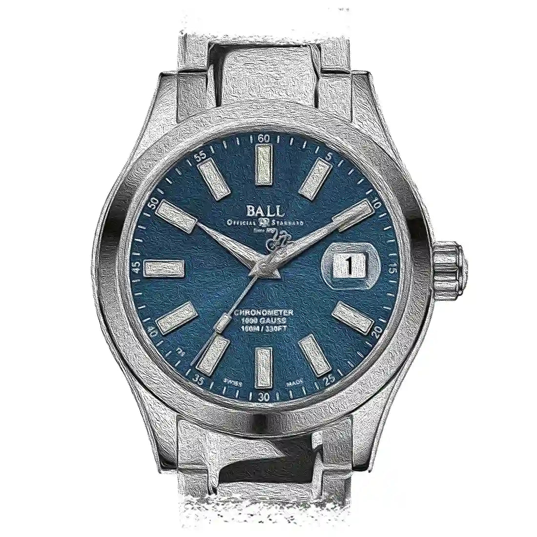 BALL Watch Engineer III Automatique Bleu 40mm