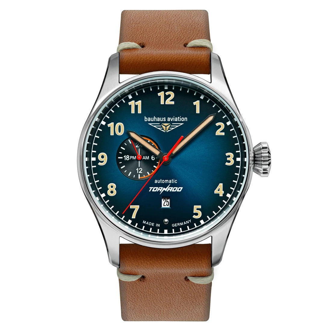 Bauhaus Aviation Tornado 2764 Automatic Blue 42mm