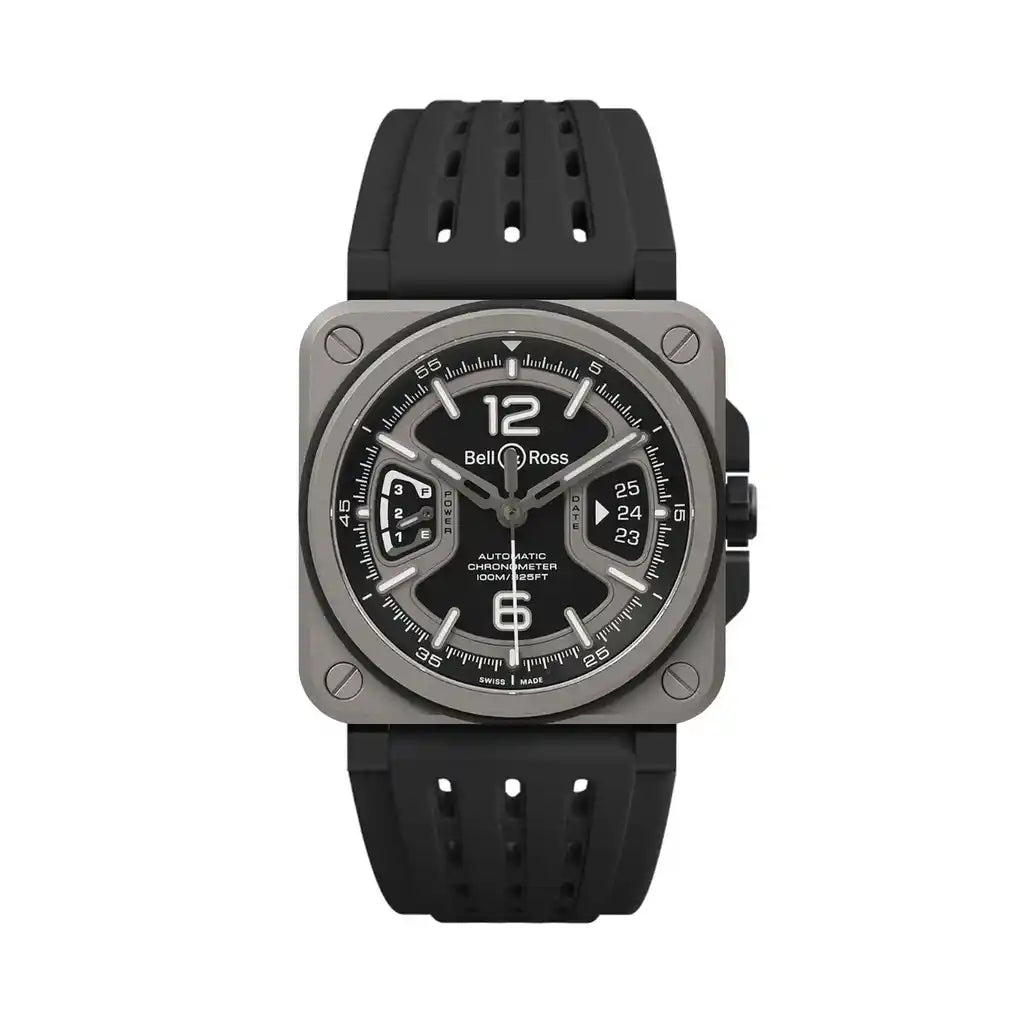 Bell & Ross BR-X3 BRX3R-BL-TI/SRB Black Dial Stainless steel 41mm Watch