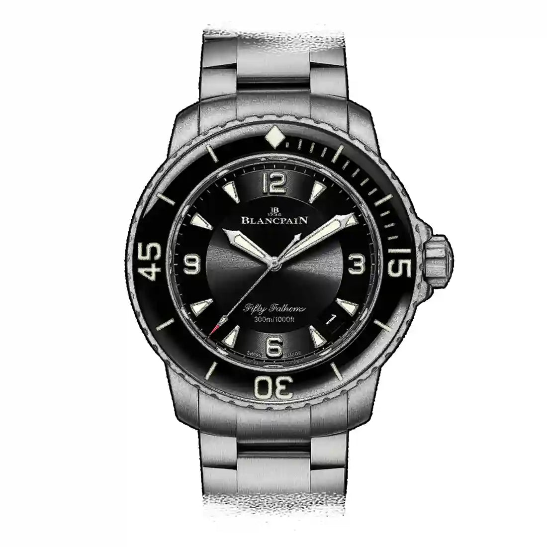 Blancpain Fifty Fathoms Automatic Zwart 45 mm