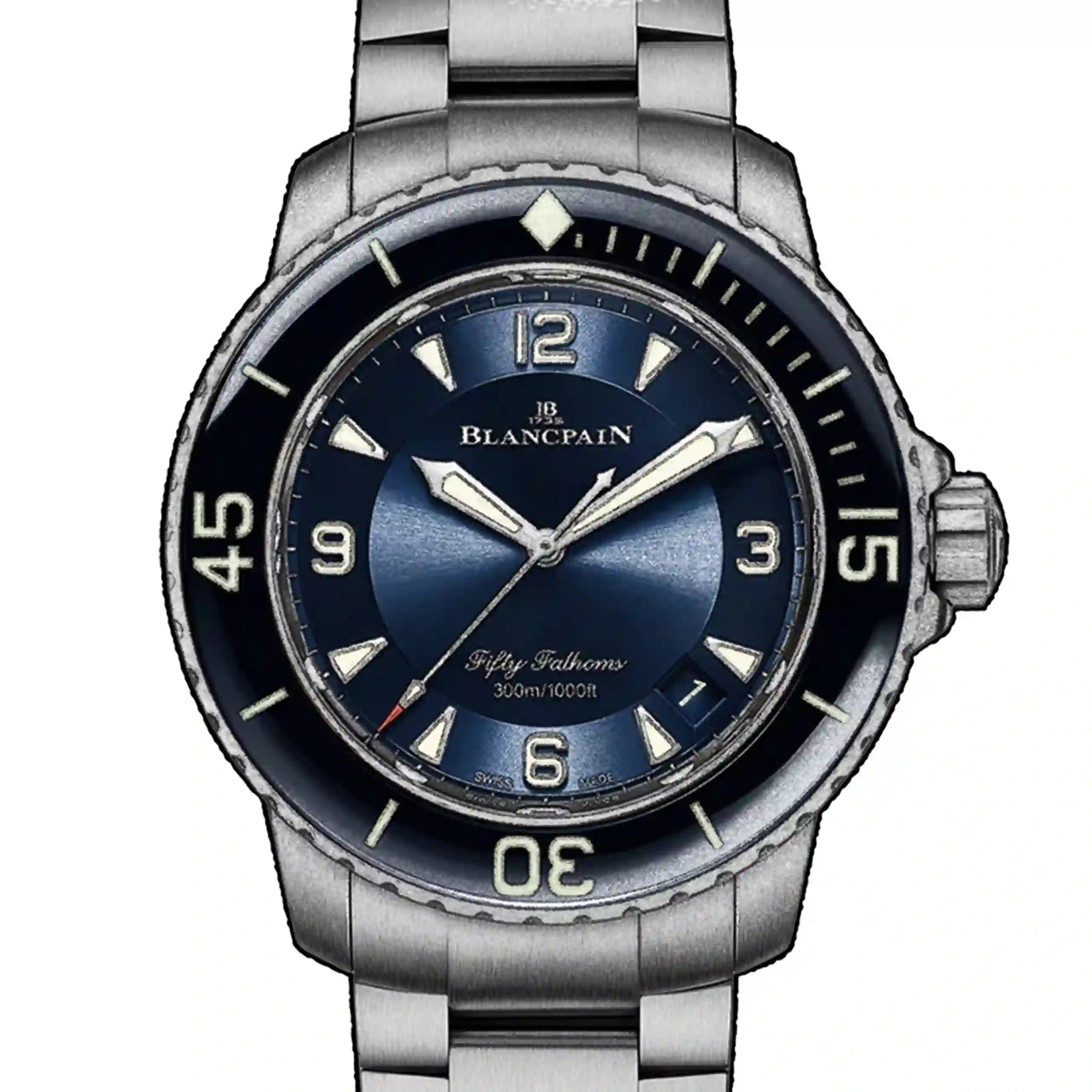 Blancpain Fifty Fathoms Automatic Zwart 45 mm