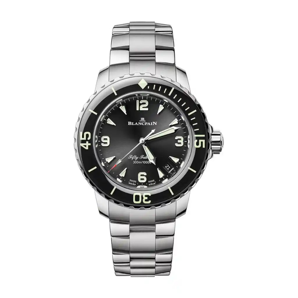 Blancpain Fifty Fathoms 5007 1130 71S Black Dial Stainless steel 34mm Watch