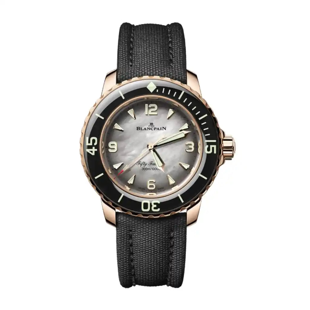 Blancpain Fifty Fathoms 5007 3644A B52A Mother of pearl Dial Rose gold 38mm Watch