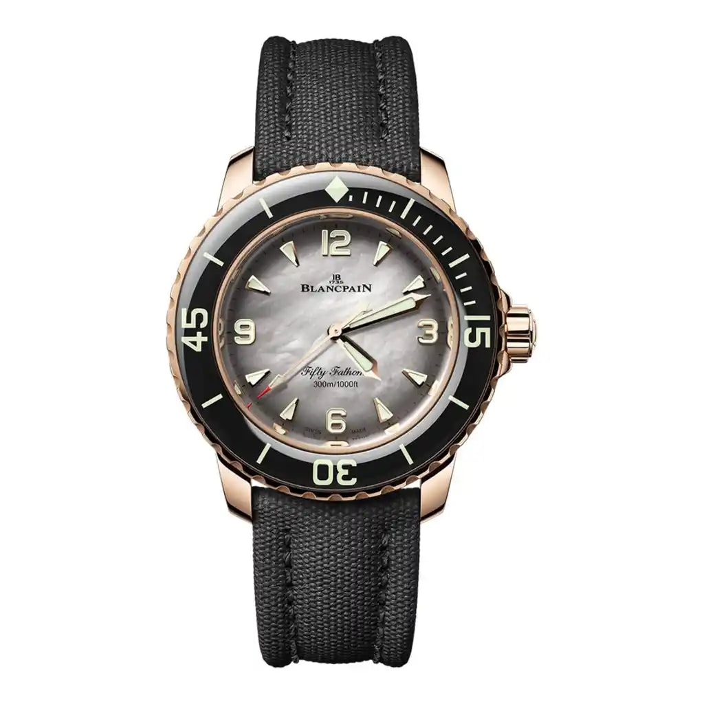 Blancpain Fifty Fathoms 5007 3644A B52B Mother of pearl Dial Rose gold 38mm Watch