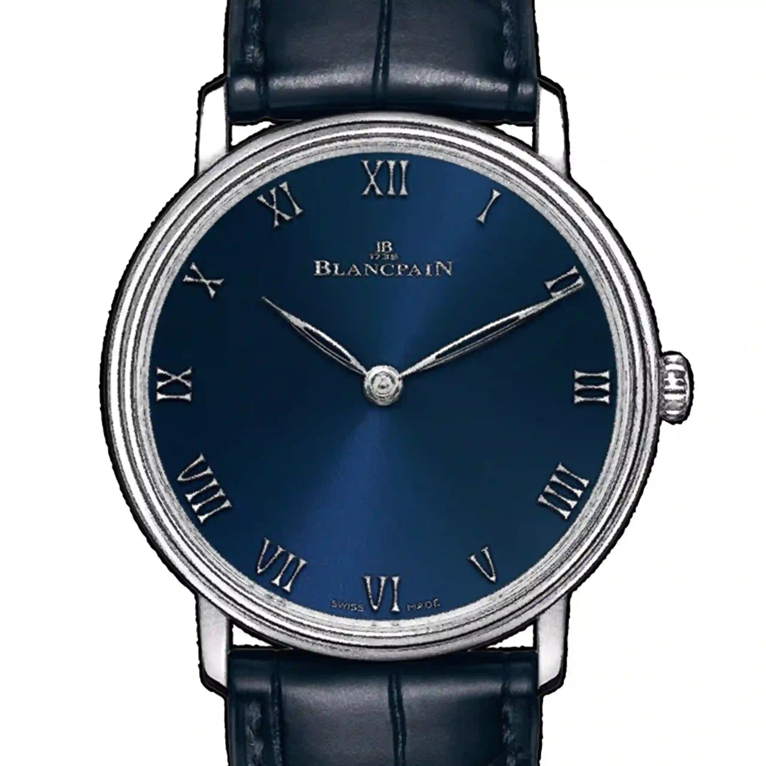 Blancpain Villeret Remontage Manuel Bleu 40mm