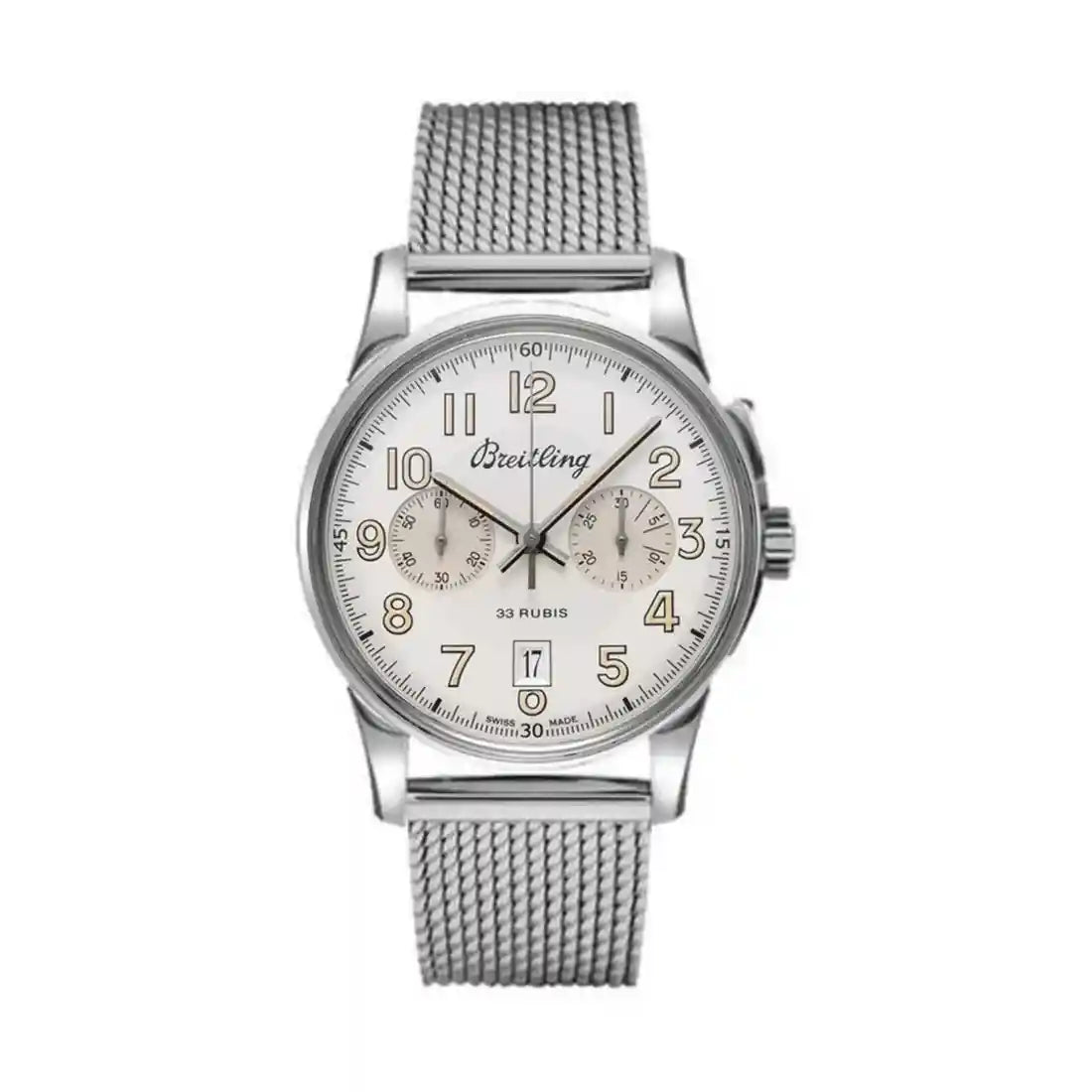 Breitling Transocean Manual winding Silver 43mm