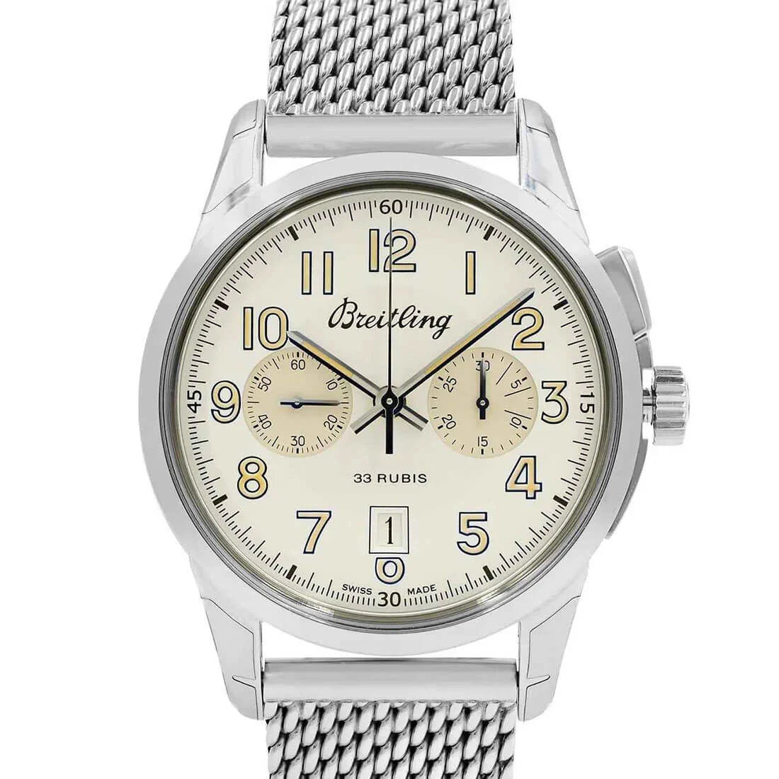 Breitling Transocean Automatic Zilver 43 mm