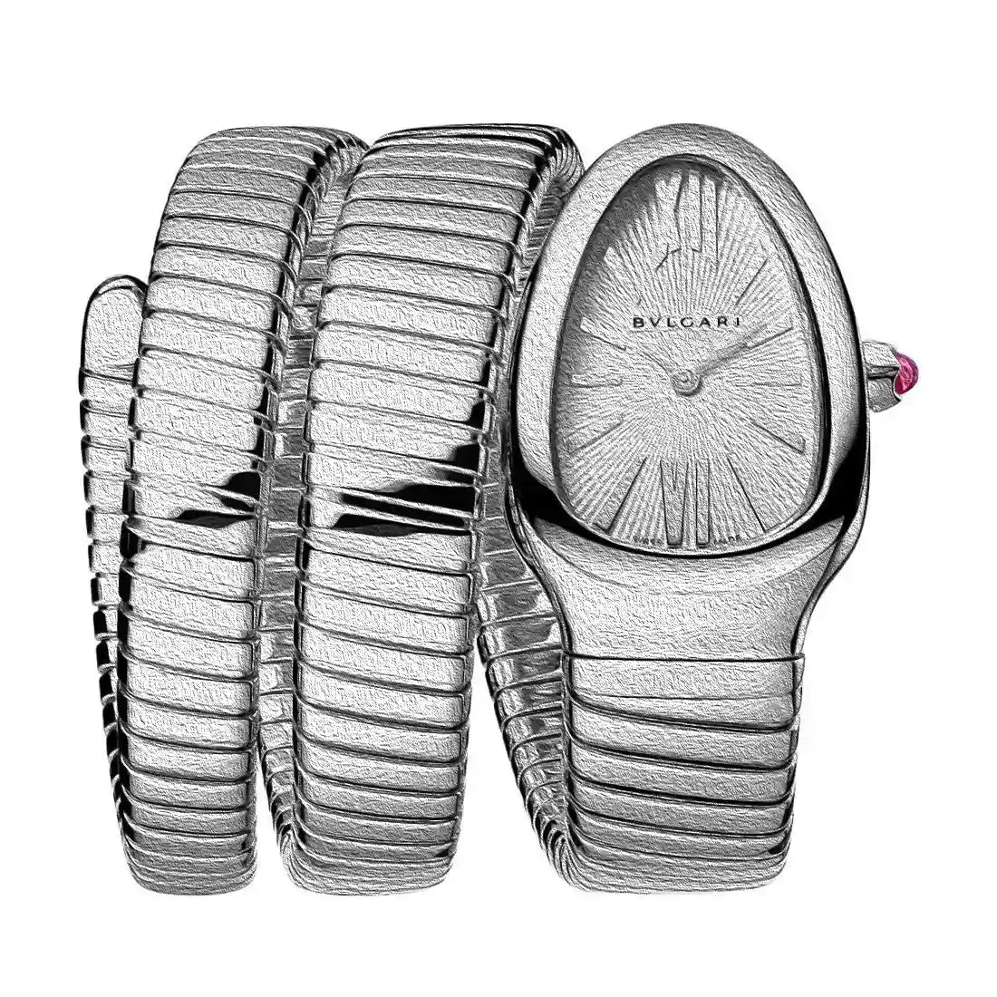 Bulgari Serpenti Quartz Silver 35mm