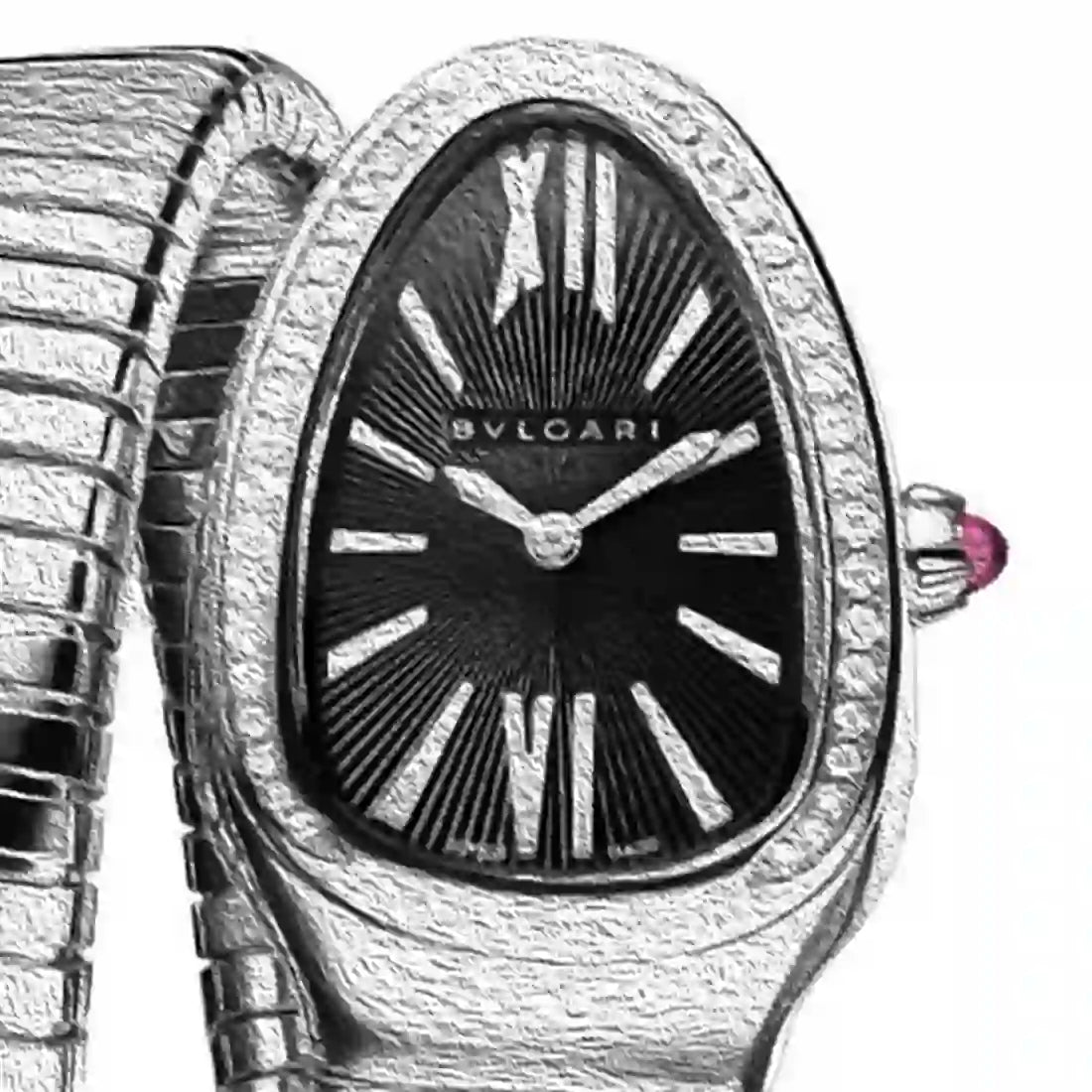 Bulgari Serpenti Quarz Schwarz