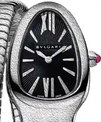 Bulgari Serpenti Quarz Schwarz